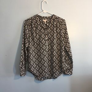 J. Crew Patterned Blouse in XS Petite